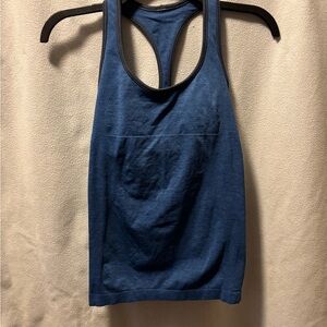 lululemon athletica Blue Racerback Tank Top